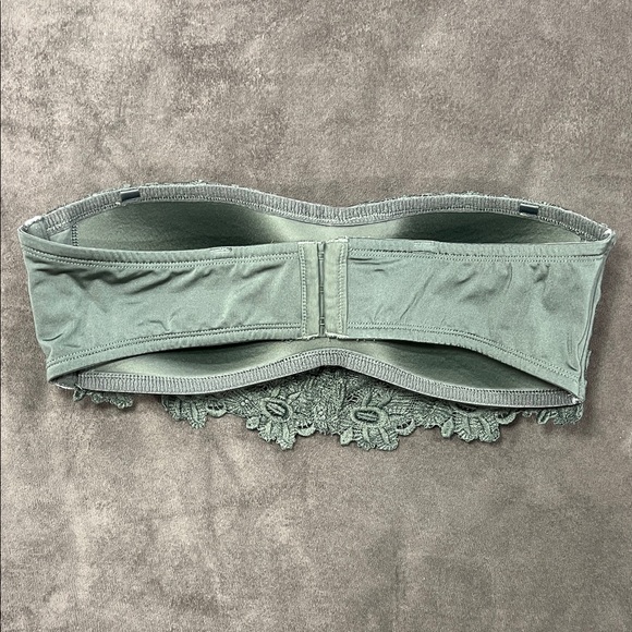 Aerie Lace Bandeau Wireless Bra in Green LARGE - Picture 6 of 11